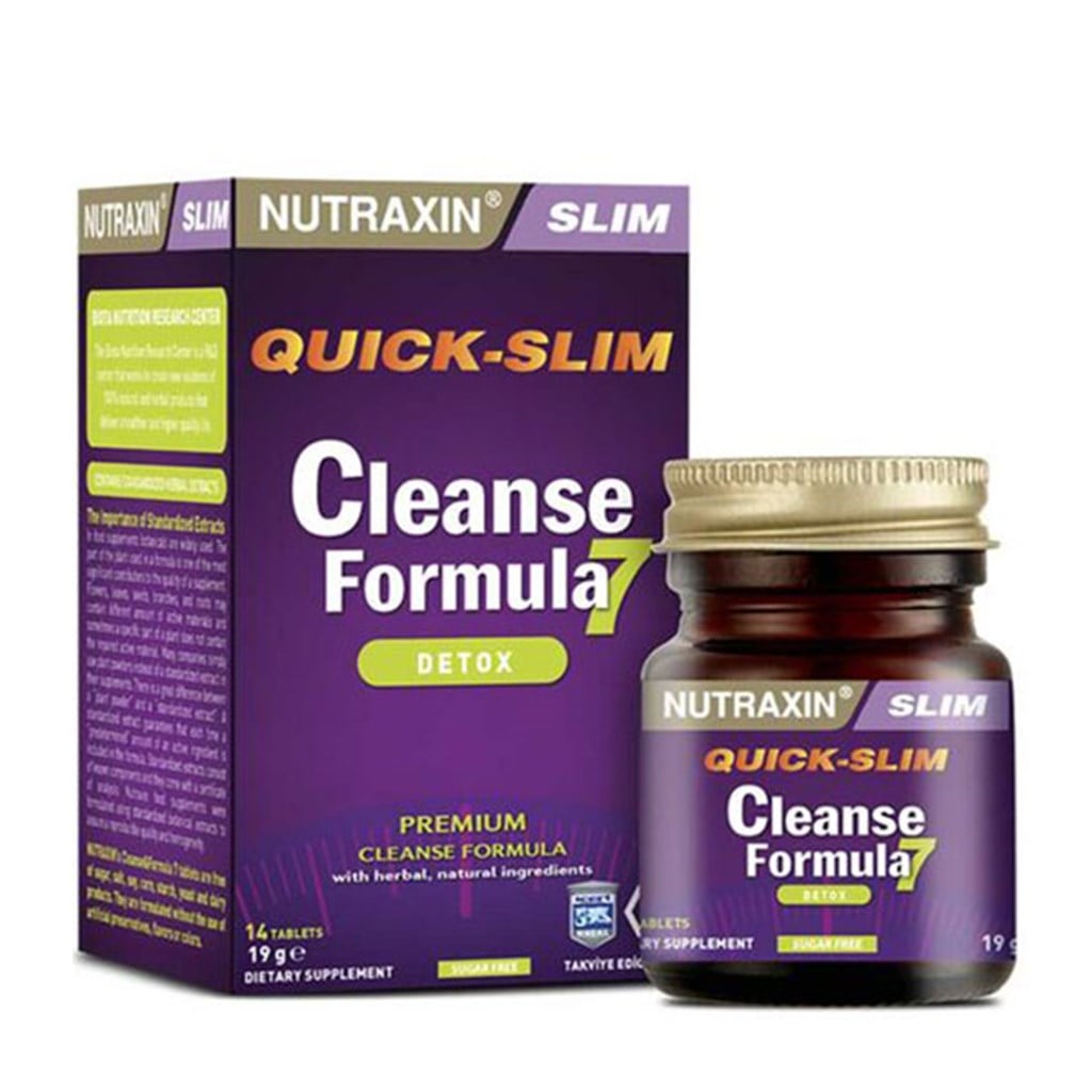 Nutraxin Quick Slim Cleanse Formula 7 14 Tablets