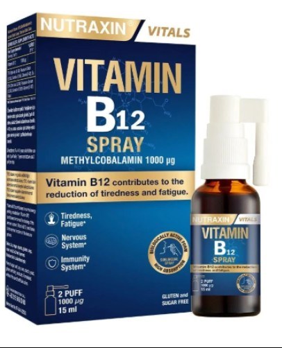 Nutraxin Vitamin B12 Sprey 15 ml