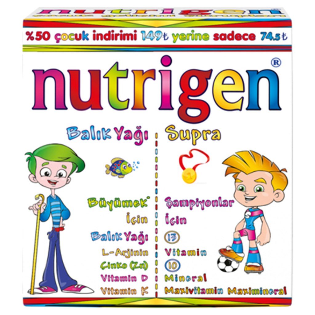 Nutrigen Balık Yağı Şurup 200 ml + Supra 200 ml Kofre