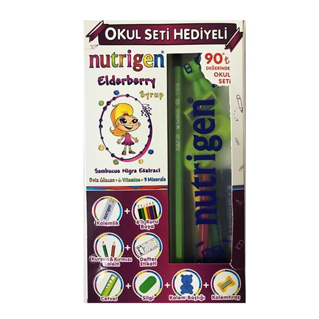 Nutrigen Elderberry 200 ml-Okul Seti Hediyeli