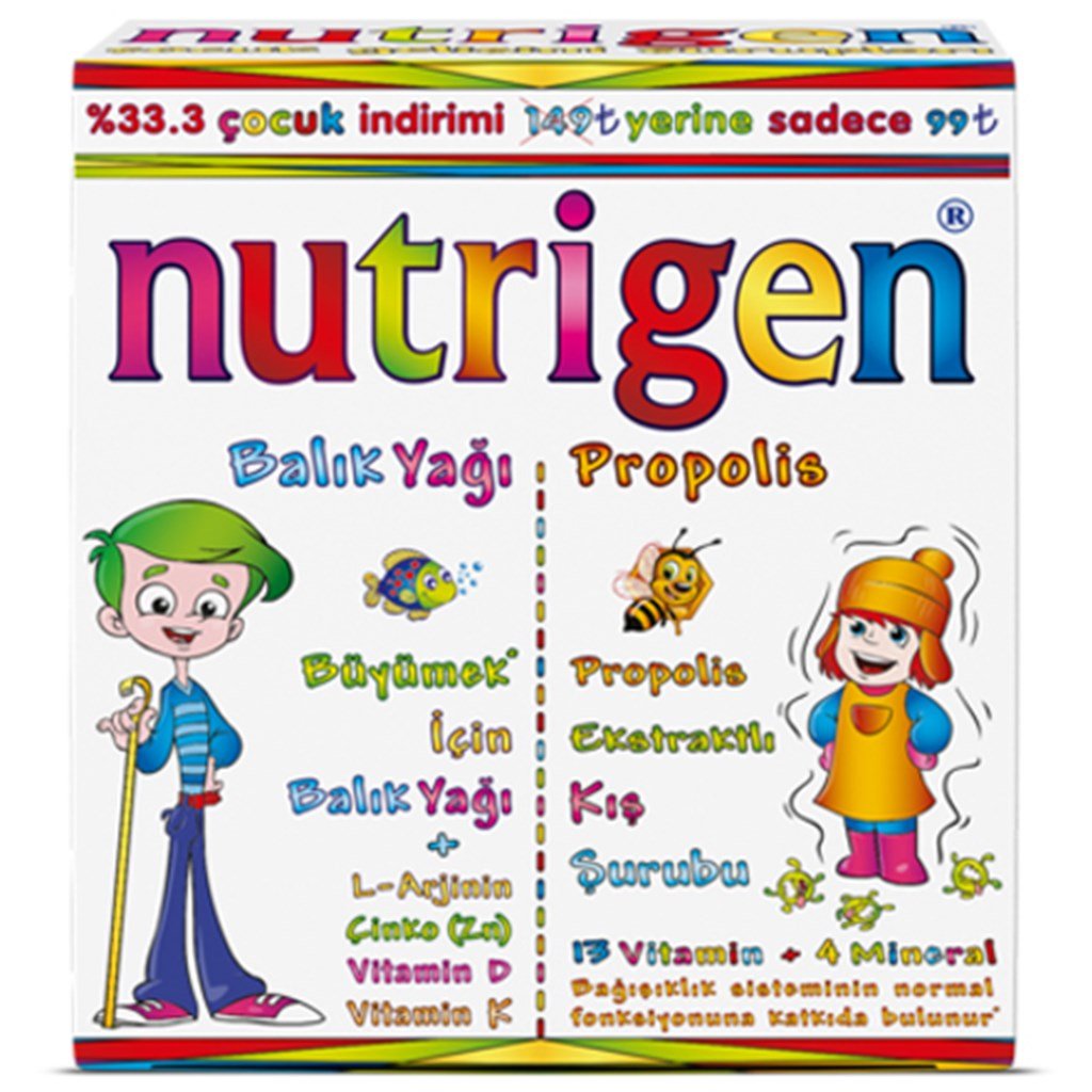 Nutrigen Kış Paketi Propolis 200ml + Balık Yağı 200ml Kofre Paket