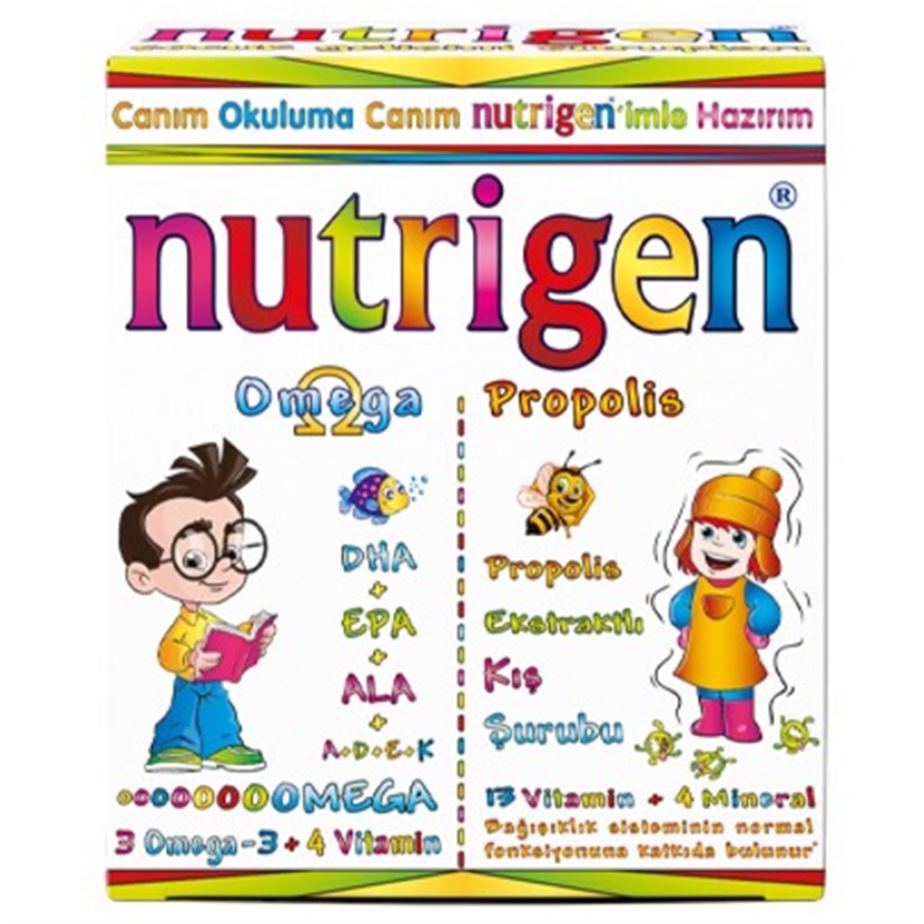 Nutrigen Omega Şurup 200 ml + Propolis 200 ml Kofre