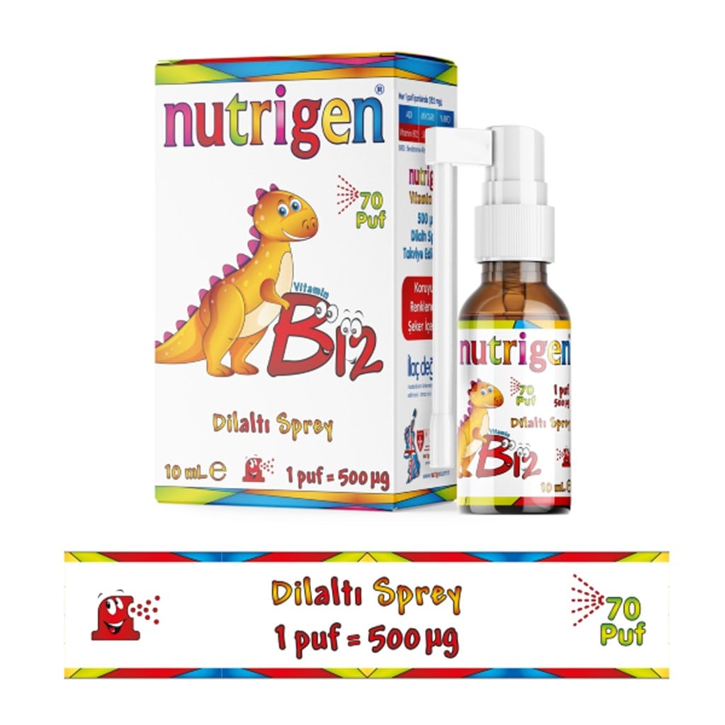 Nutrigen Vitamin B12 Dilaltı Sprey 10 ml