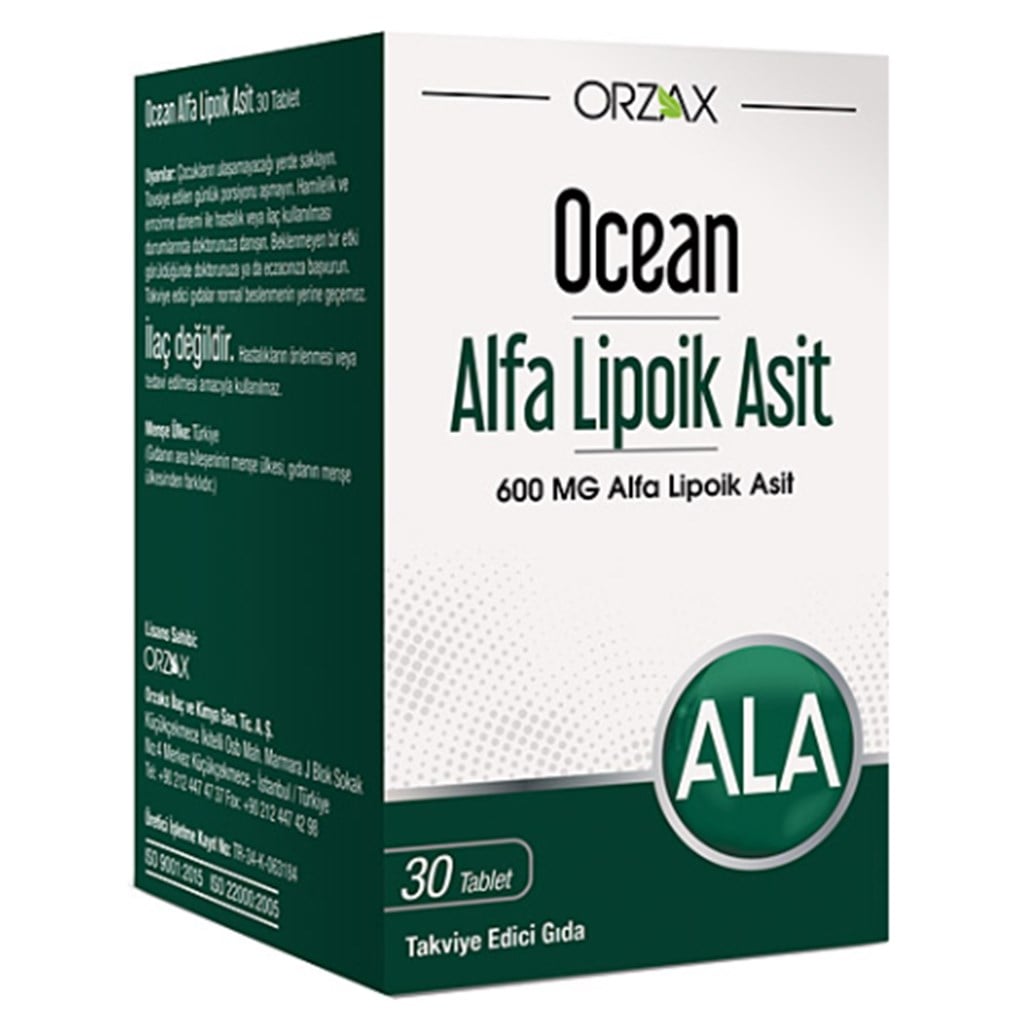 Ocean Alfa Lipoik Asit 600 mg 30 Tablet