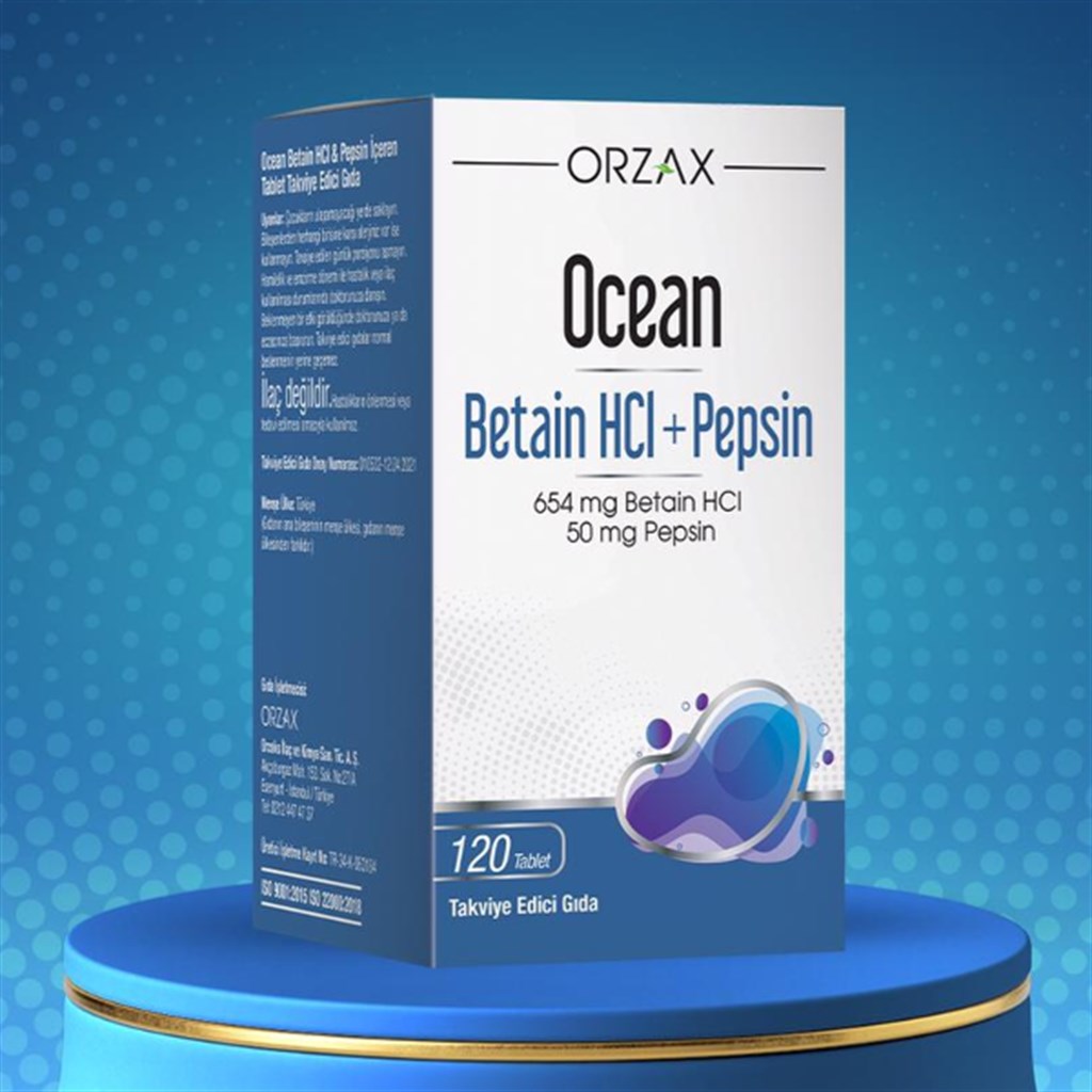 Ocean Betain HCL+ Pepsin 120 Tablet