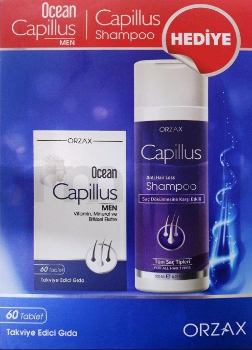 Ocean Capillus Men 60 Tablet + Capillus Şampuan 200 ml Hediyeli