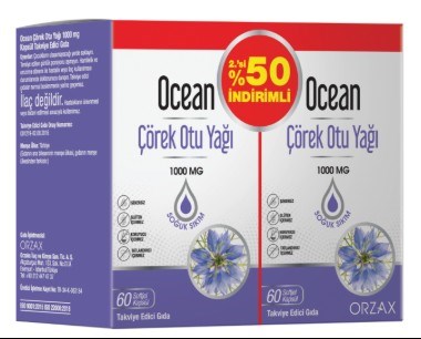 Ocean Çörek Otu Yağı 1000 mg 60 Kapsül - 2.'si %50 İndirim