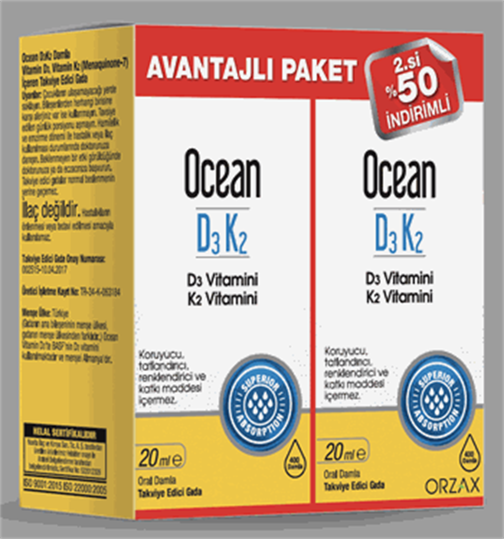 Ocean D3K2 Damla 2. %50 İndirimli
