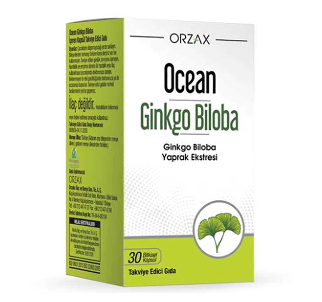 Ocean Ginkgo Biloba 30 Kapsül