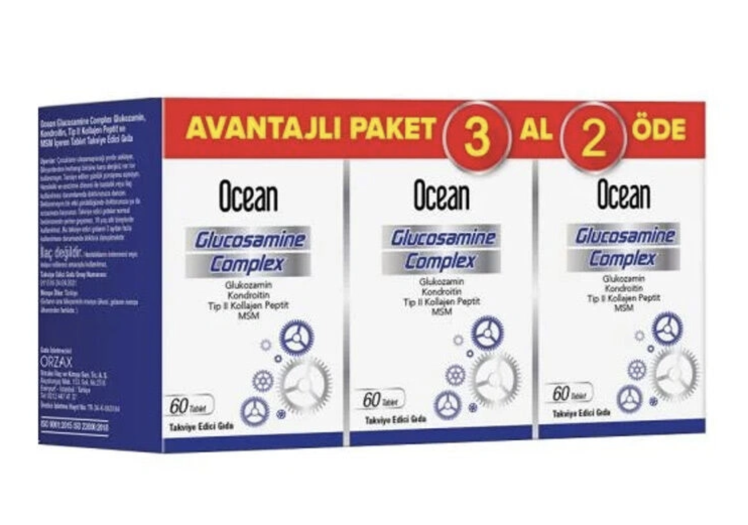 Ocean Glukozamin Kompleks 180 Tablet 3 Al 2 Öde