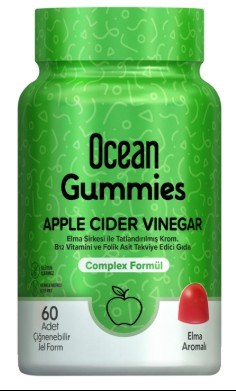 Ocean Gummies Apple Cider Vinegar 60 Çiğneme Form