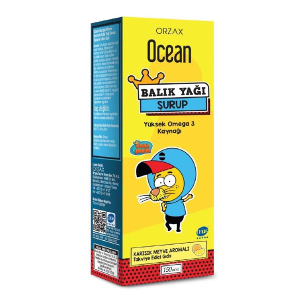 Ocean Karışık Meyve Aromalı Şurup Kral Şakir 150 ml
