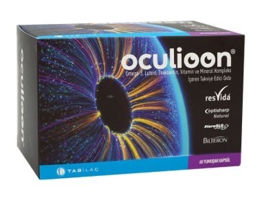 Oculioon Omega 3 Lutein Zeaksantin Vitamin ve Mineral Kompleks 60 Kapsül
