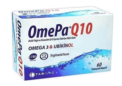 OmePa Q10 Omega 3 Ubiquinol 60 Kapsül