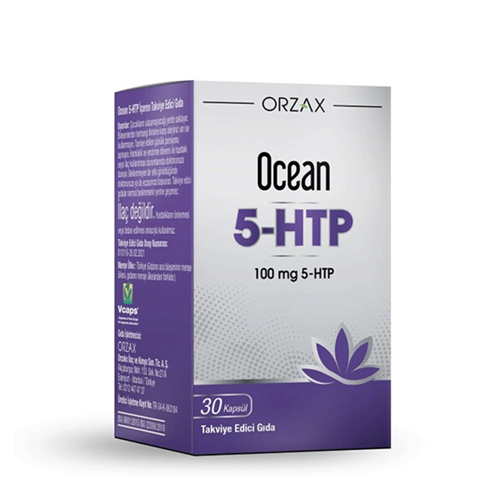 Orzax Ocean 5-HTP Takviye Edici Gıda 30 Kapsül