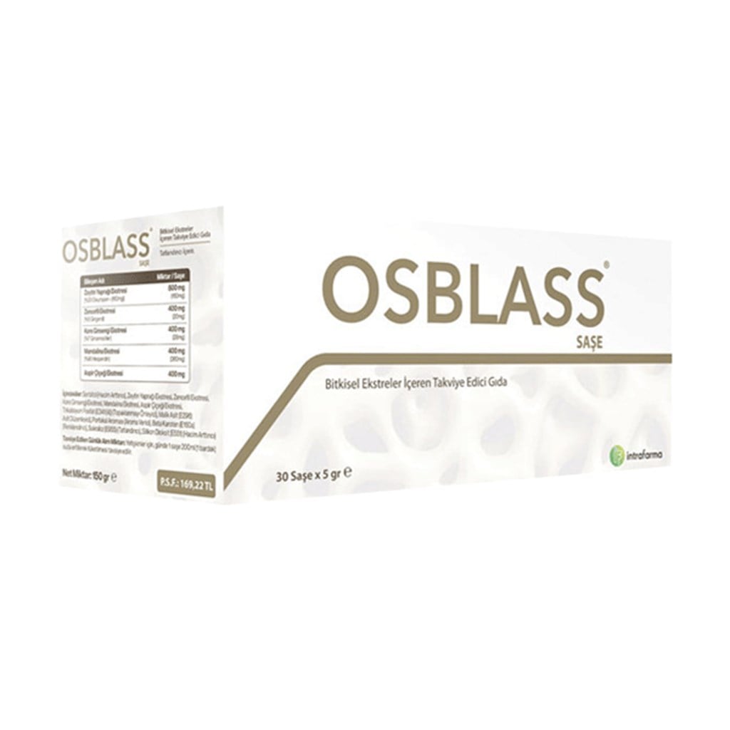 Osblass Bitkisel Ekstreler içerikli 30 Saşe