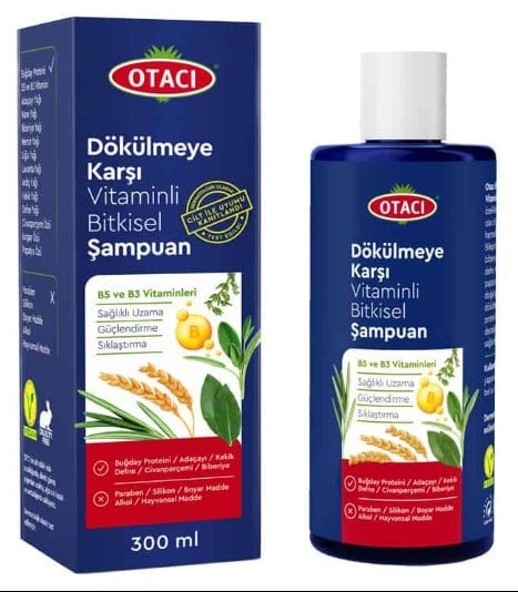 Otacı Dökülmeye Karşı Vitaminli Bitkisel Şampuan 300 ml