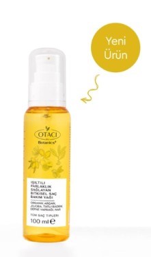 Otacı Işıltılı Parlaklık Sağlayan Bitkisel Saç Bakım Yağı 100 ml