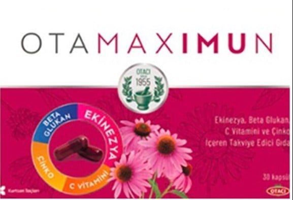 Otacı Otamaximun Beta Glukan + Çinko + C Vitamini 30 Kapsül