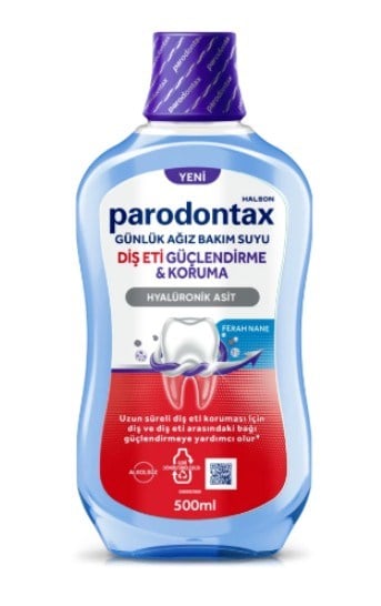 Parodontax Günlük Ağız Bakım Suyu Diş Eti Güçlendirme Ferah Nane 500 ml