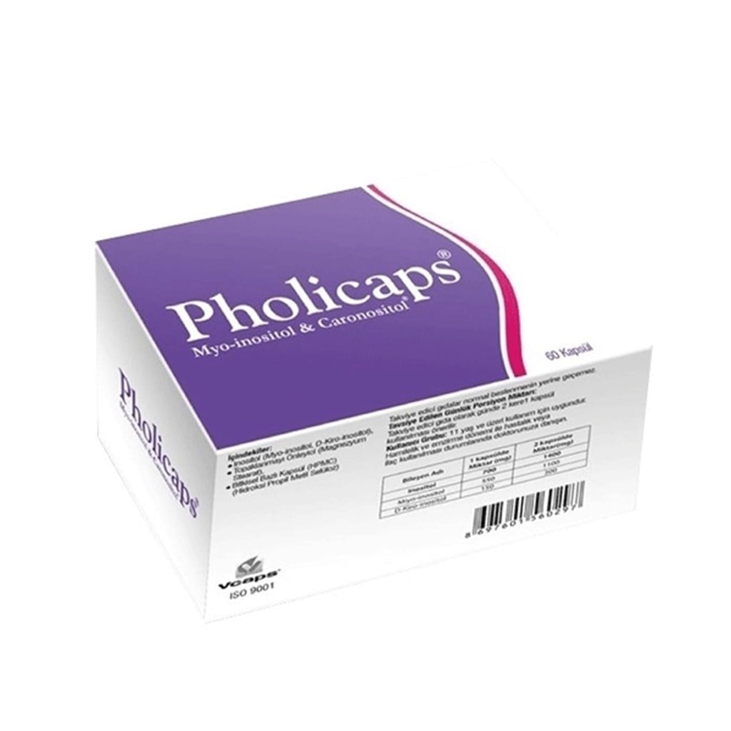 Pholicaps Myo İnosito D 60 Kapsül