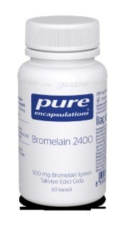 Pure Encapsulations 500 mg Bromelain İçeren Takviye Edici Gıda 60 Kapsül