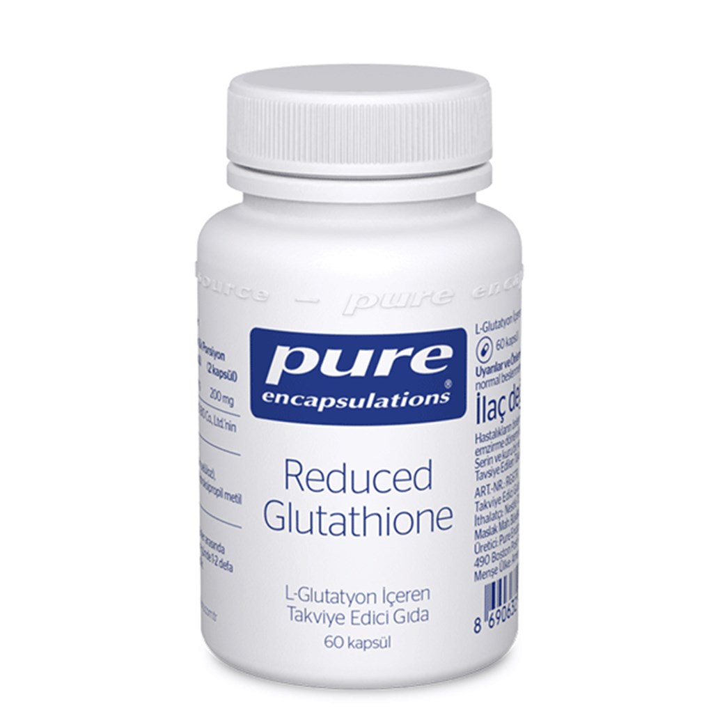 Pure Encapsulations Reduced Glutathione L-Glutatyon İçeren Takviye Edici Gıda 60 Kapsül