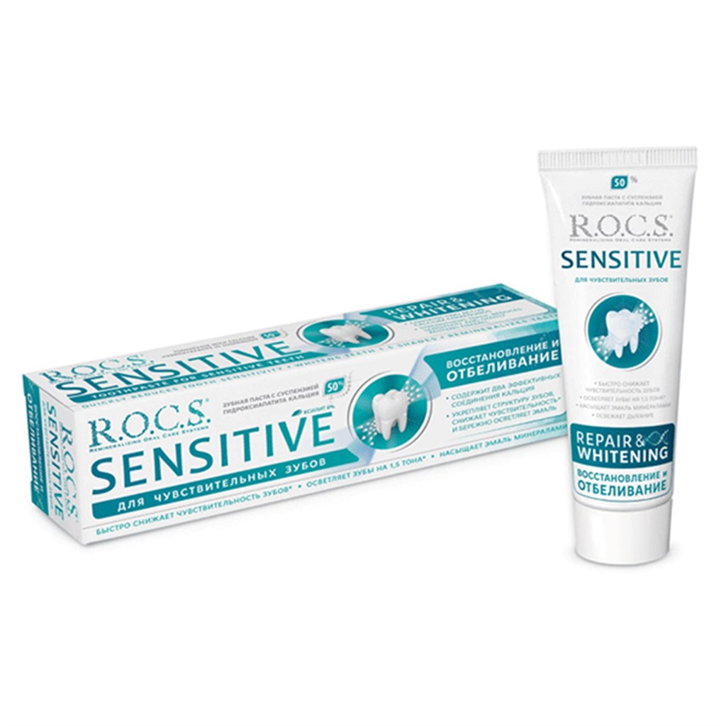 Rocs Sensitive Repair Whitening Beyazlatıcı Diş Macunu 94 g