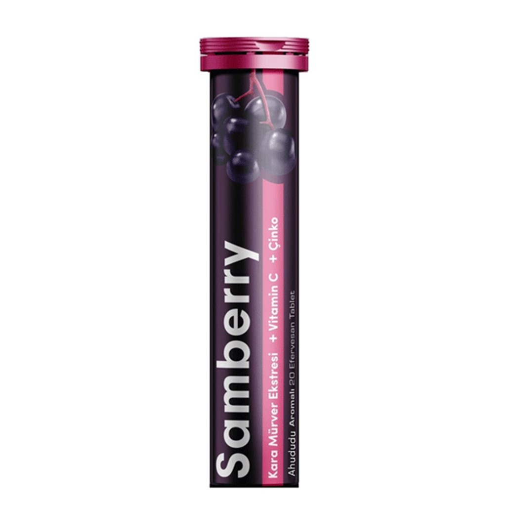 Samberry Kara Mürver Ekstresi + Vitamin C + Çinko 20 Efervesan