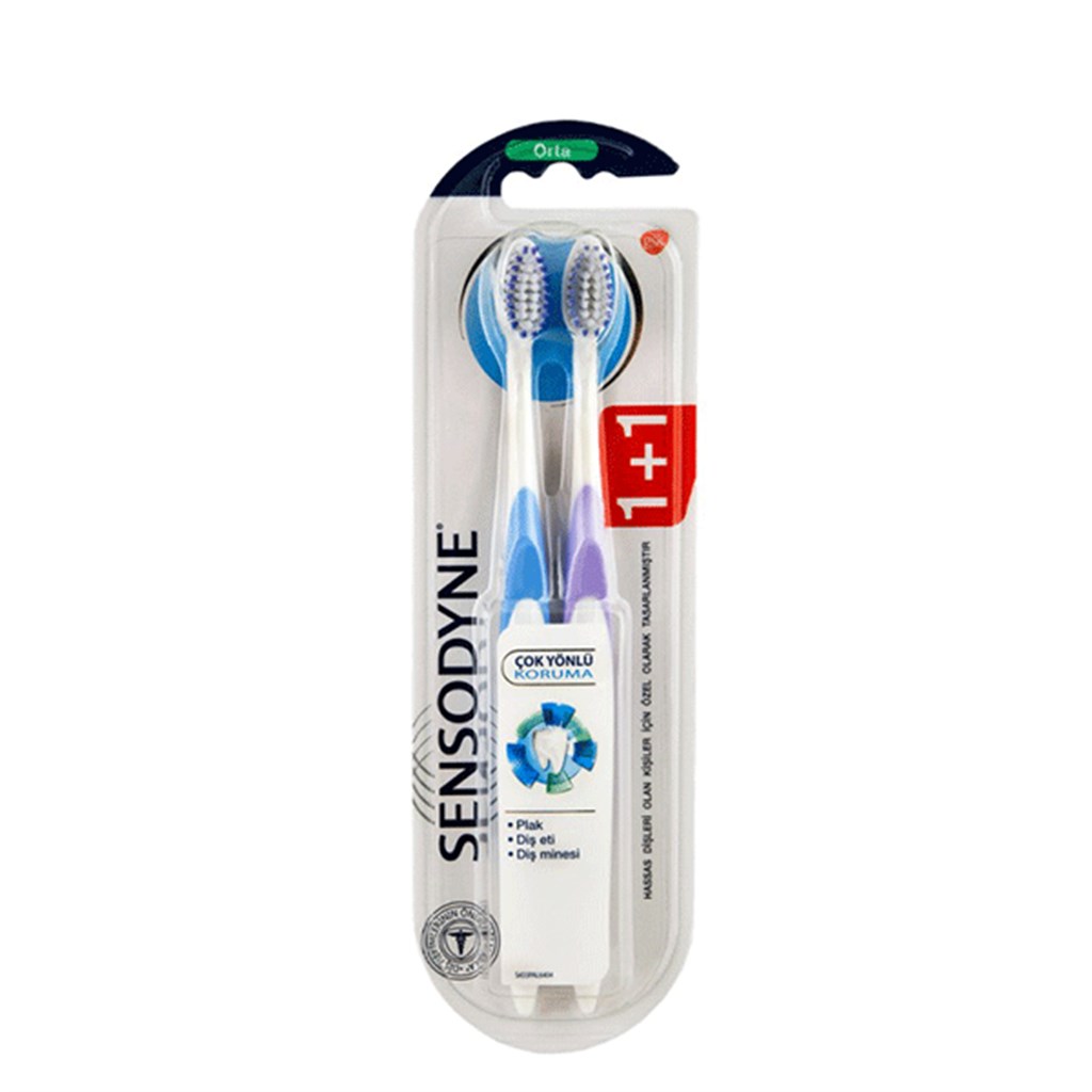 Sensodyne Çok Yönlü Koruma Diş Fırçası 1+1 Orta