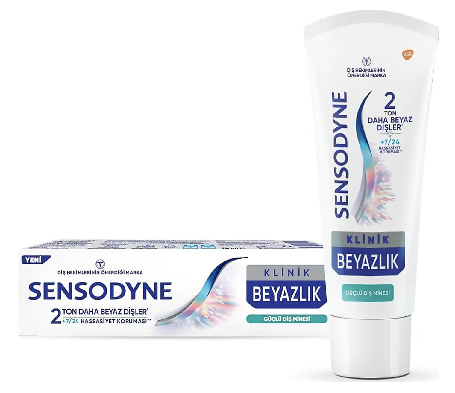 Sensodyne Klinik Beyazlık Güçlü Diş Minesi Florürlü Diş Macunu 75 ml