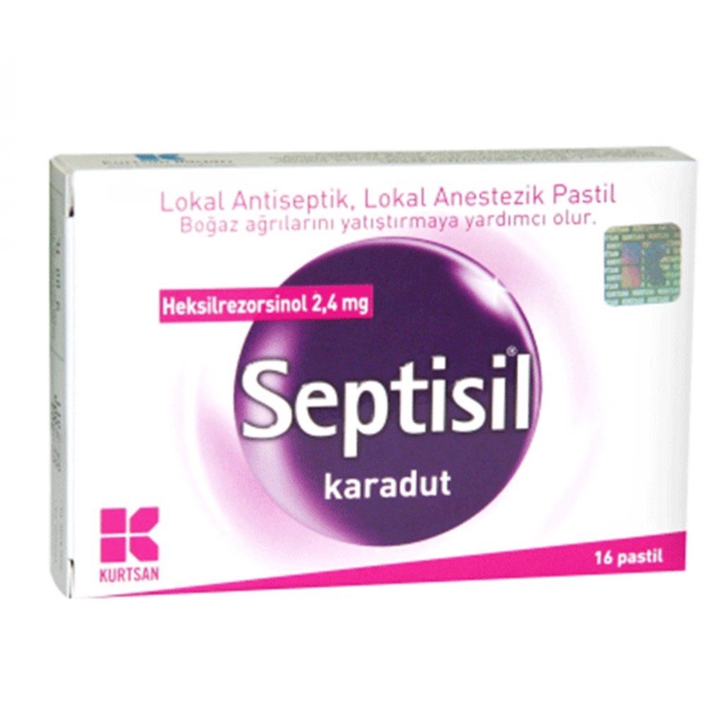 Septisil Karadut Pastil 16 Adet