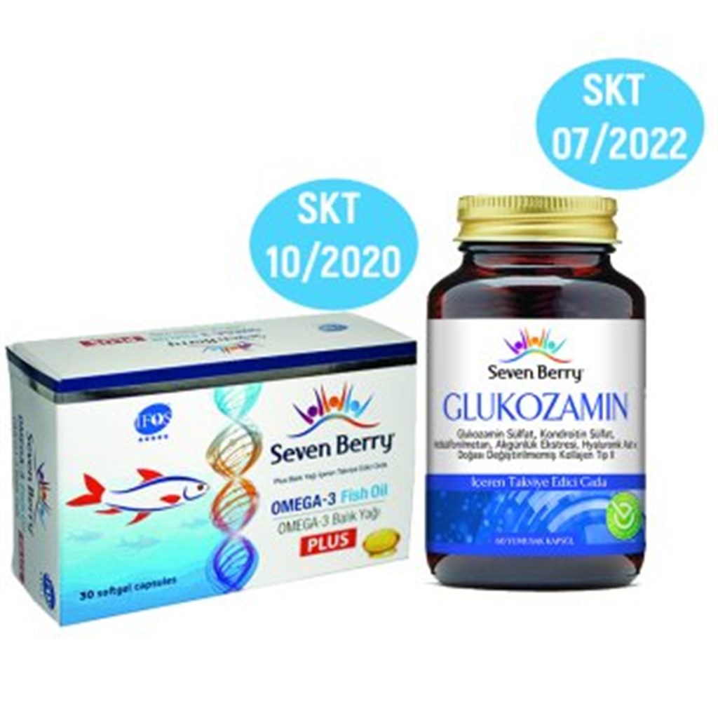 Seven Berry Glukozamin 60 Tablet + Seven Berry Omega-3 Plus 30 Softgel