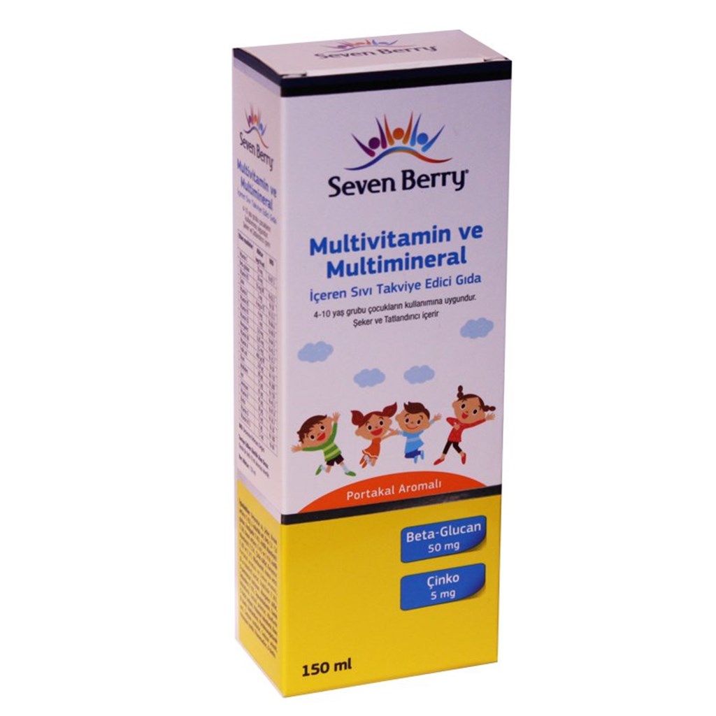 Seven Berry Multivitamin ve Multimineral Portakal Aromalı Şurup 150ml