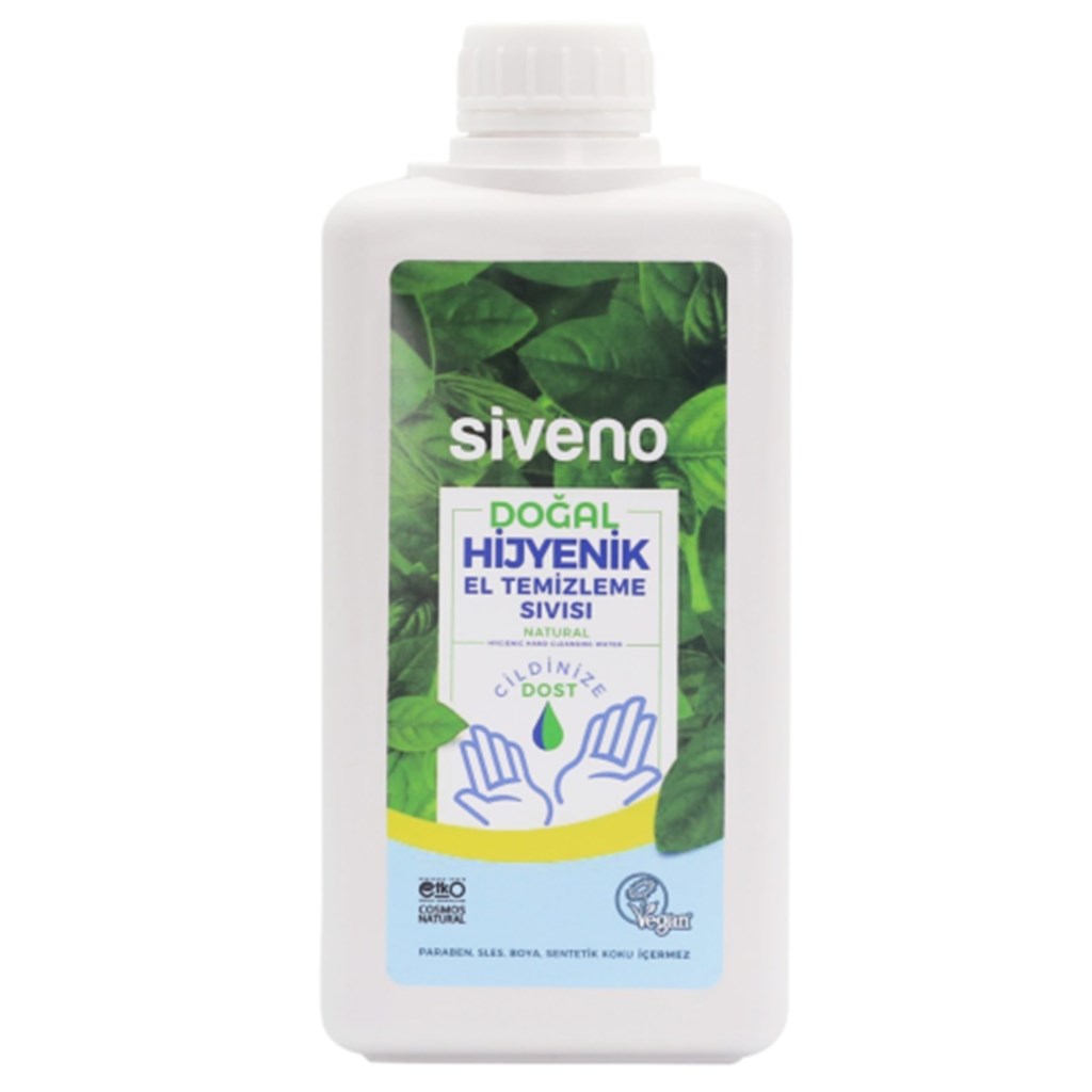 Siveno Doğal Hijyenik El Temizleme Sıvısı 1L