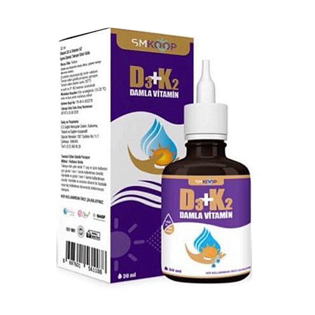 Smkoop Vitamin D3+K2 Damla 20 ml