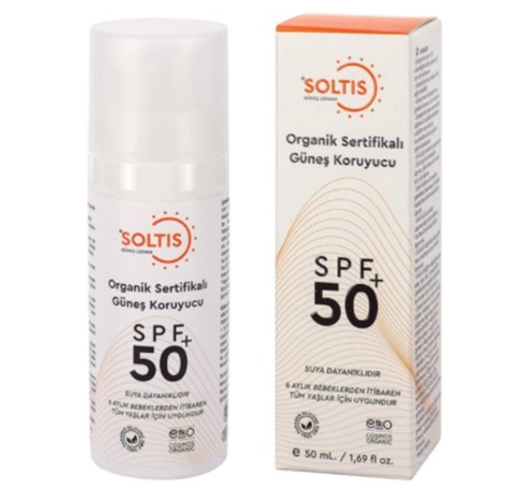 Soltis Organik Sertifikalı Spf 50+ 50 ml Güneş Koruyucu Krem