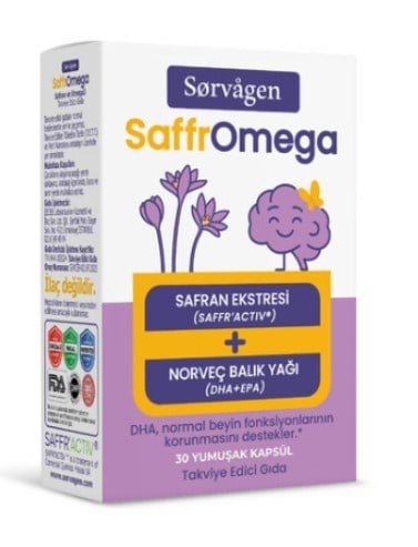 Sorvagen SaffrOmega 30 Yumuşak Kapsül