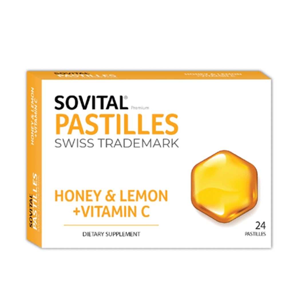 Sovital Honey Lemon Vitamin C Pastil 24 Adet
