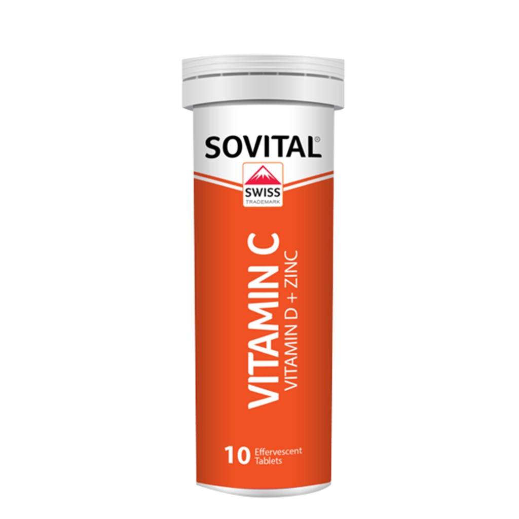 Sovital Vitamin C 1000mg 10 Efervesan Tablet