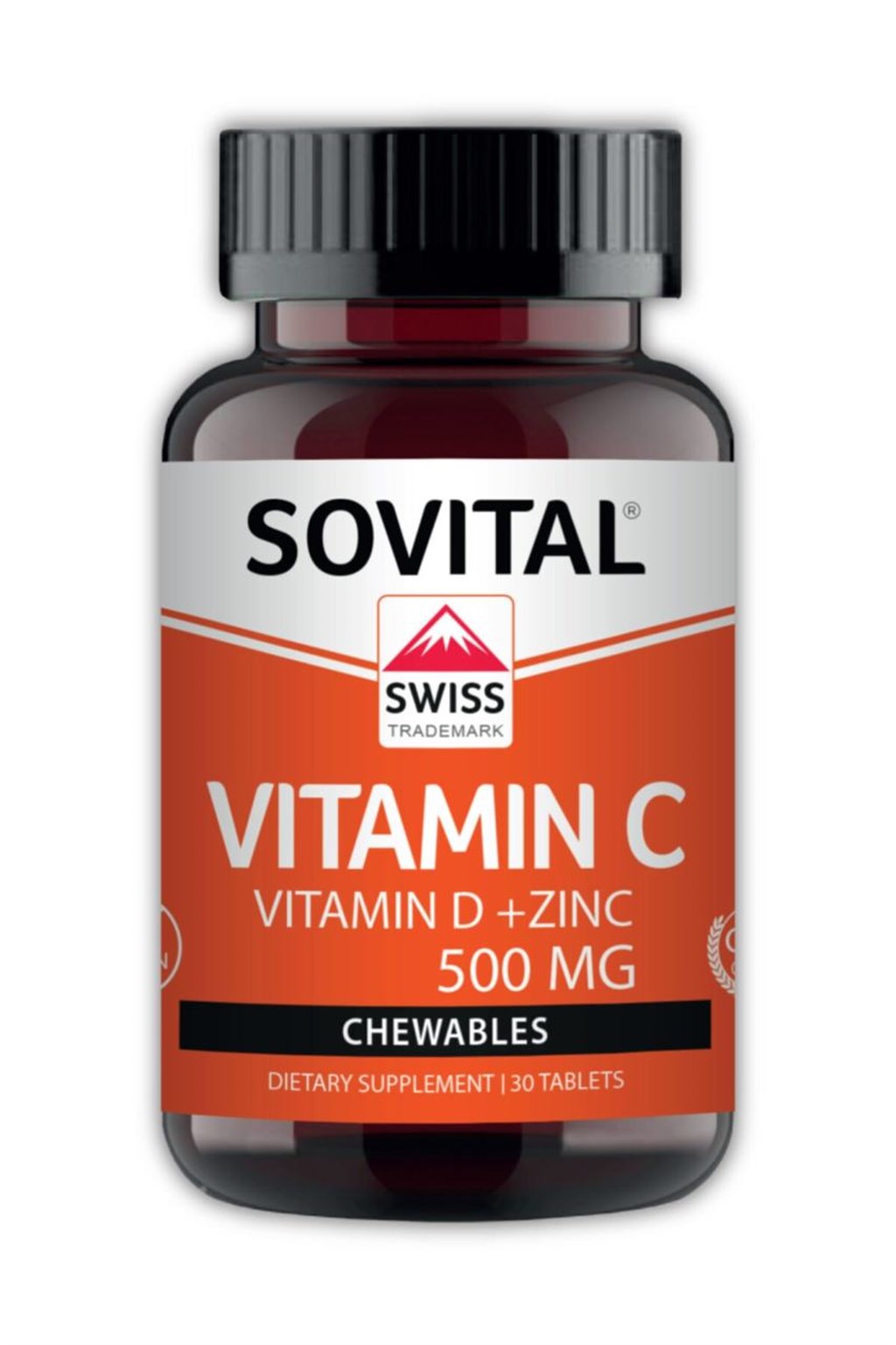Sovital Vitamin C + Vit D +Zinc 500mg 30 Çiğneme Tablet