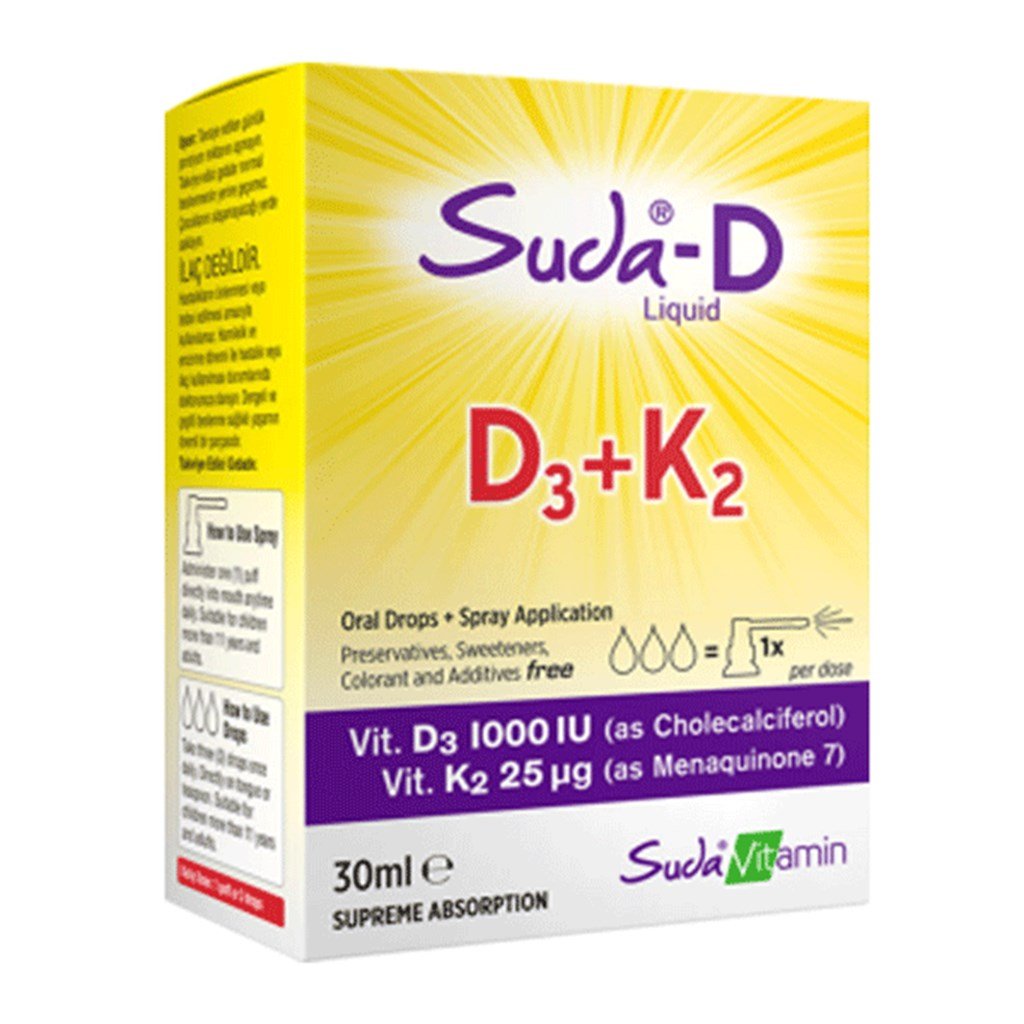 Suda Vitamin D3+K2 30 ml Sprey