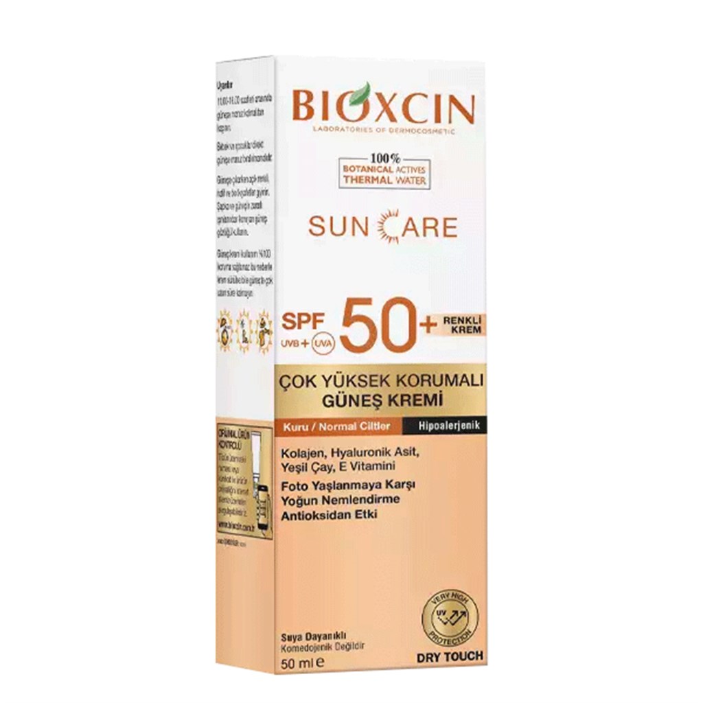 Sun Care Çok Yüksek Korumalı Kuru Ciltler için Renkli Güneş Kremi Spf 50+