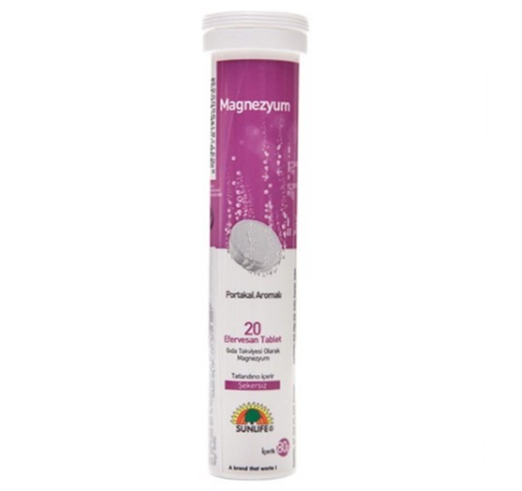 Sunlife Magnezyum 20 Efervesan Tablet