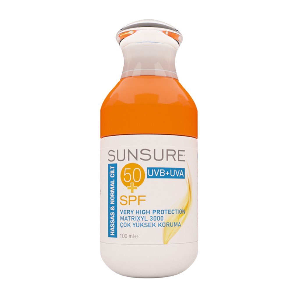 Sunsure Hassas ve Normal Ciltler İçin Güneş Koruyucu Spf50+ 100ml