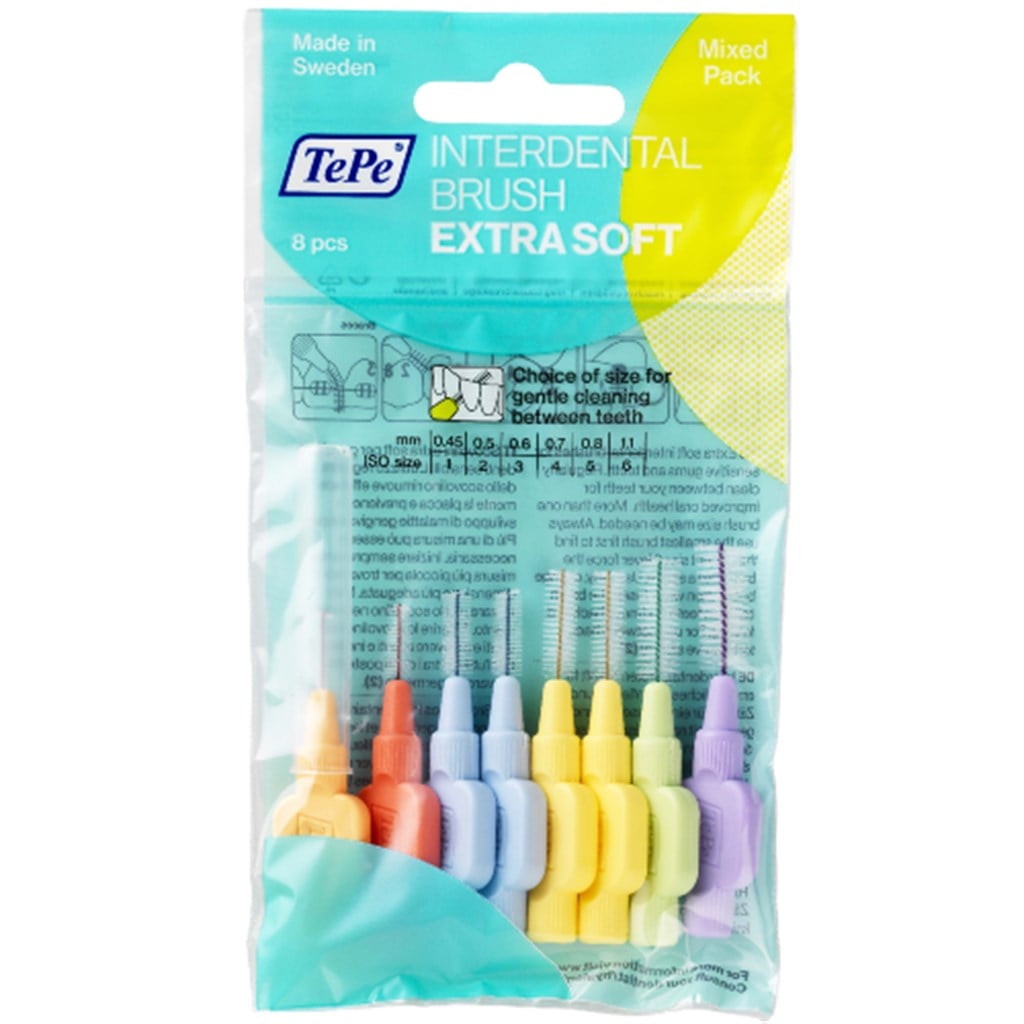 Tepe Diş Arası Fırçası Ekstra Soft Karışık Set 8'li