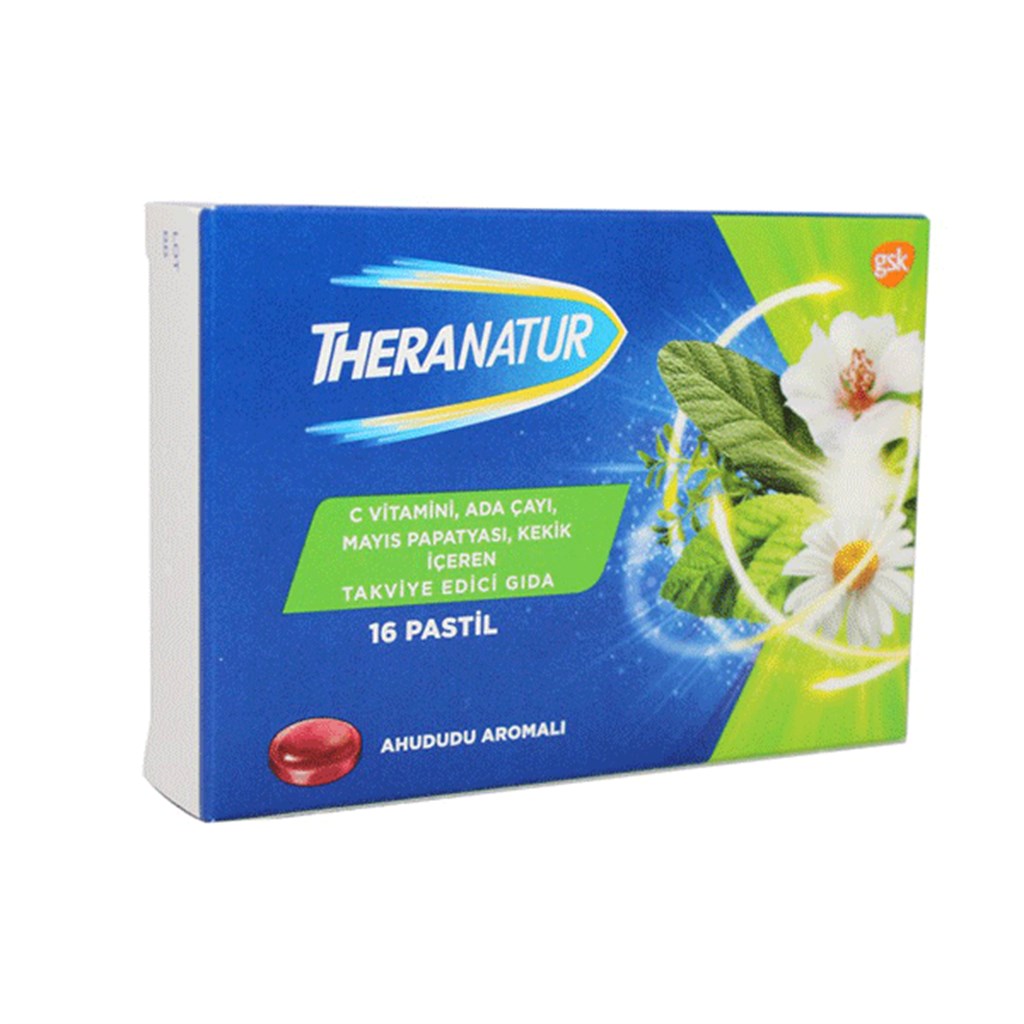 Theranatur Ahududu Aromalı Pastil 16 Adet