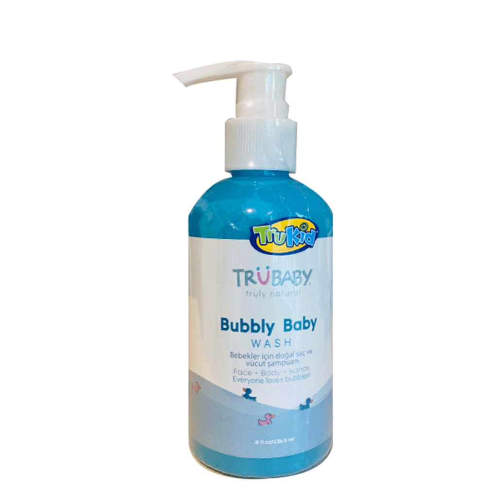 Trukid Trubaby Bubble Baby - Bebek için Doğal Saç ve Vücut Şampuanı 236.5 ml