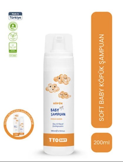 TTO Baby Hassas Köpük Şampuan 200 ml