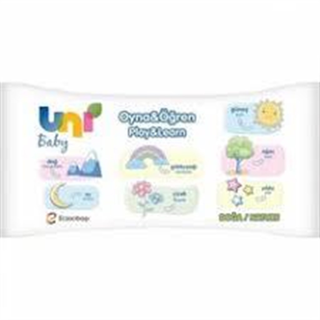 Uni Baby Islak Mendil Oyna & Öğren 52 Adet